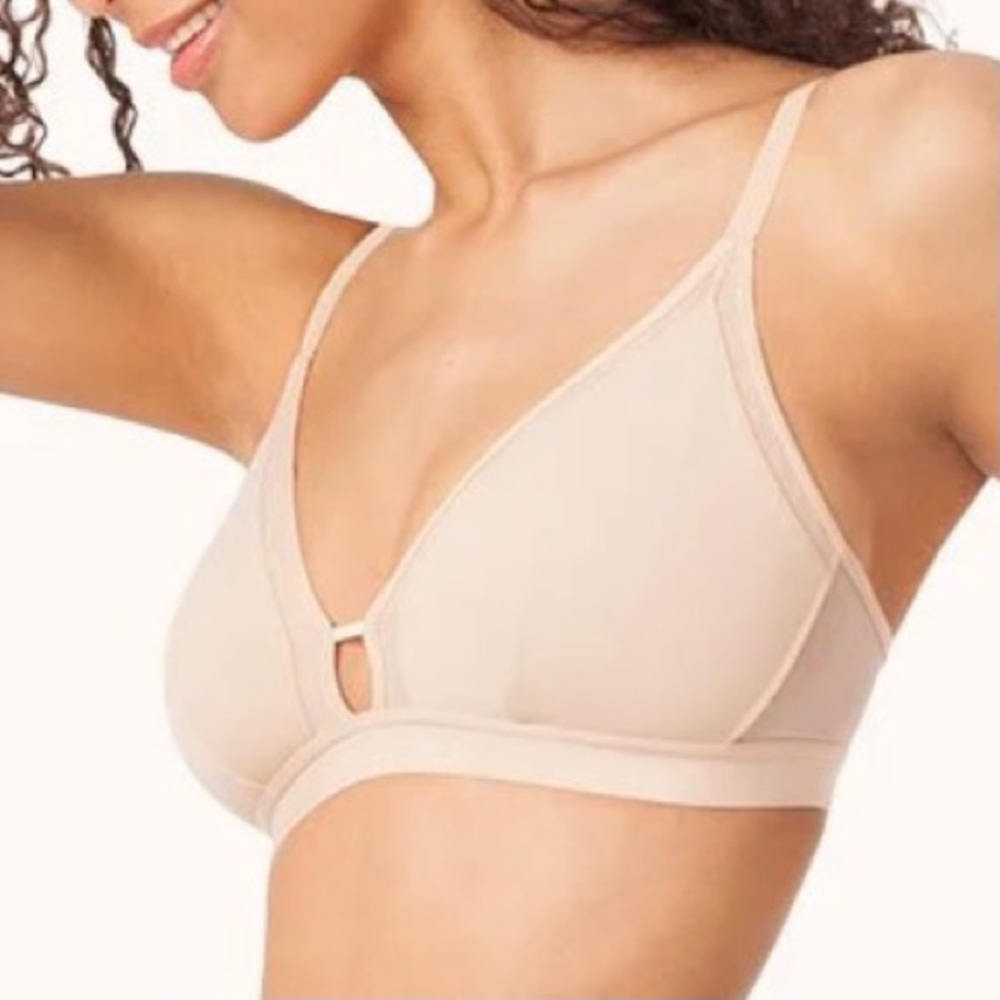 NWT Lively The Mesh Busty Bralette Toasted Almond - Picture 3 of 15